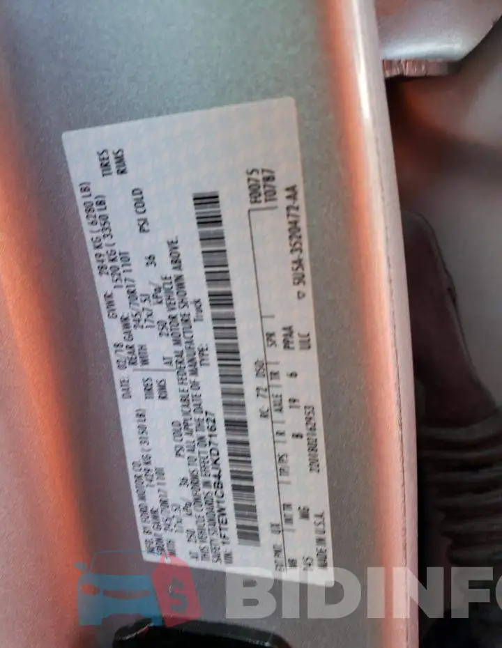 1FTEW1CB4JKD71627 Photo# 10