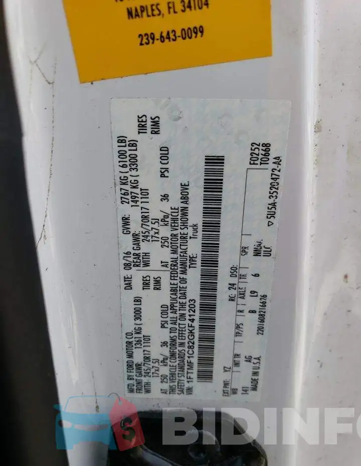 1FTMF1C82GKF41203 Photo# 10