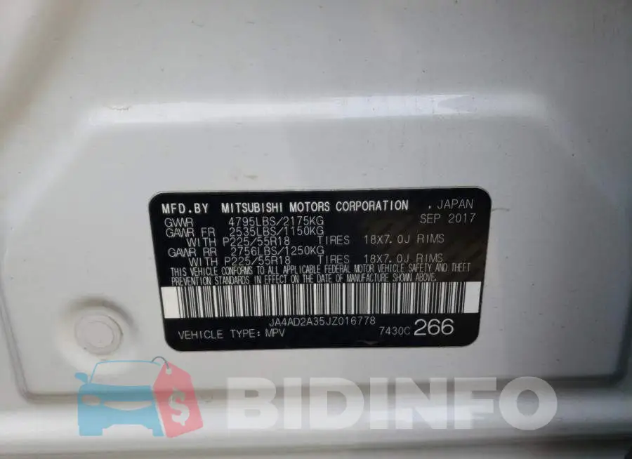 JA4AD2A35JZ016778 Photo# 10