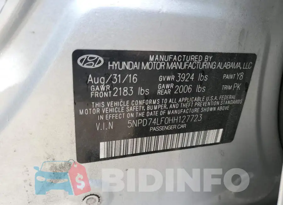 5NPD74LF0HH127723 Photo# 10