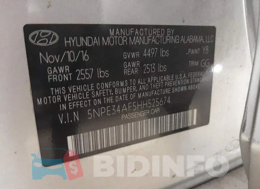 5NPE34AF5HH525674 Photo# 10
