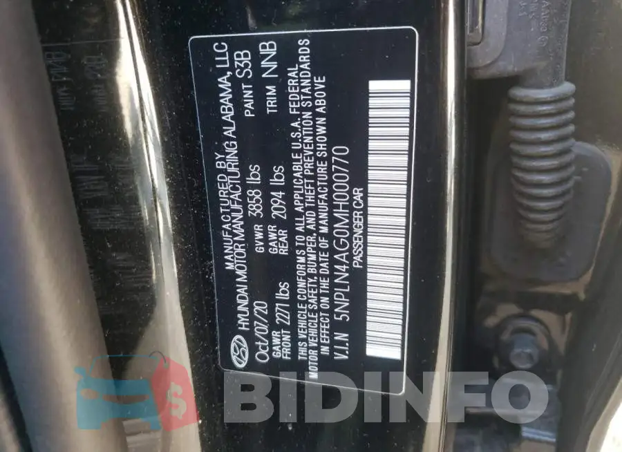 5NPLN4AG0MH000770 Photo# 10