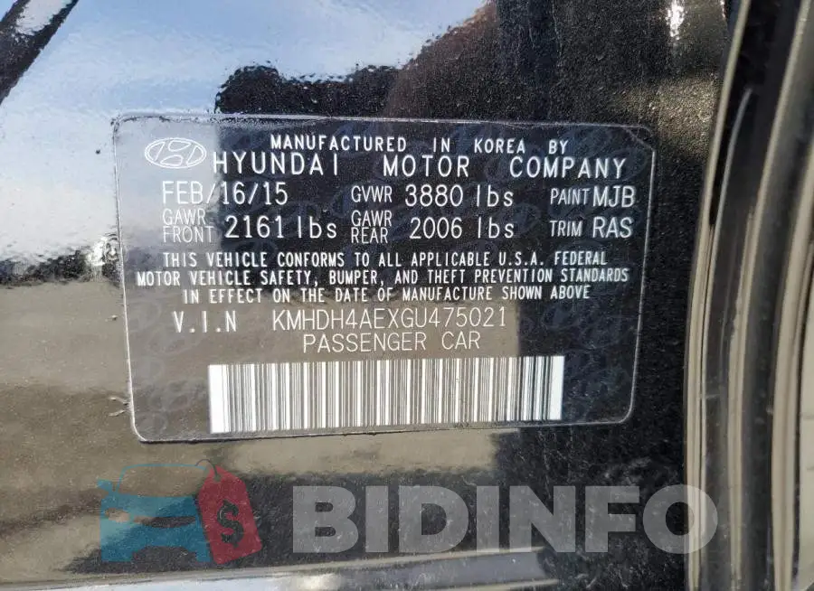 KMHDH4AEXGU475021 Photo# 10