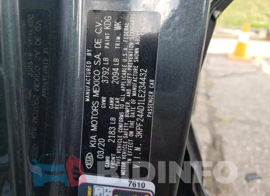 3KPF24AD1LE234432 Photo# 10