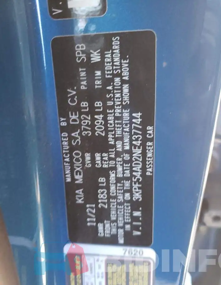 3KPF54AD2NE437744 Photo# 10
