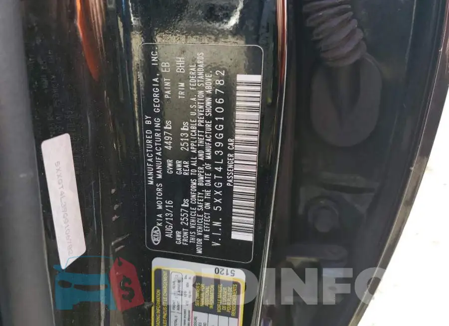 5XXGT4L39GG106782 Photo# 10