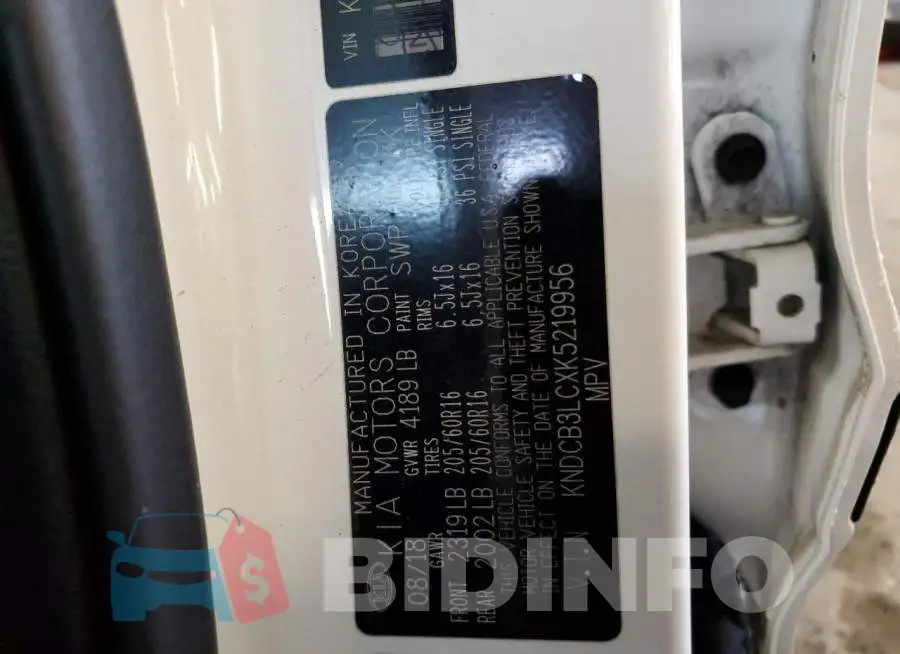 KNDCB3LCXK5219956 Photo# 10