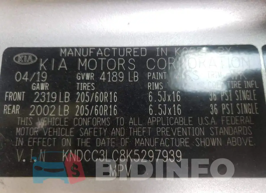 KNDCC3LC8K5297939 Photo# 10