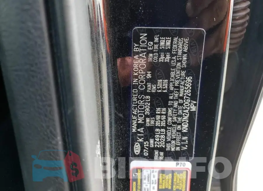 KNDJN2A20G7265696 Photo# 10