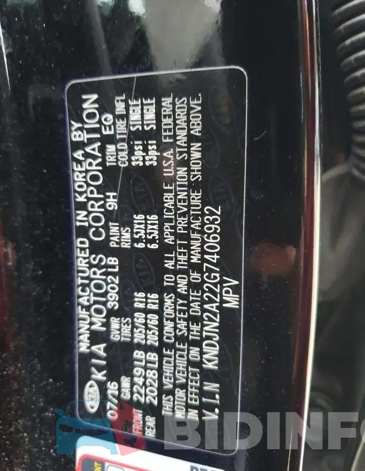 KNDJN2A22G7406932 Photo# 10