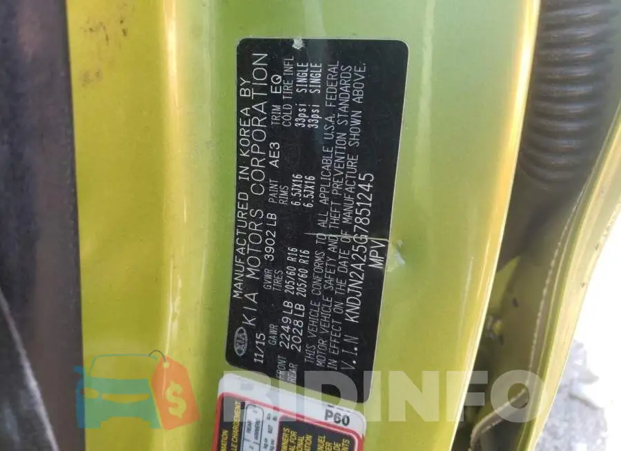 KNDJN2A25G7851245 Photo# 10
