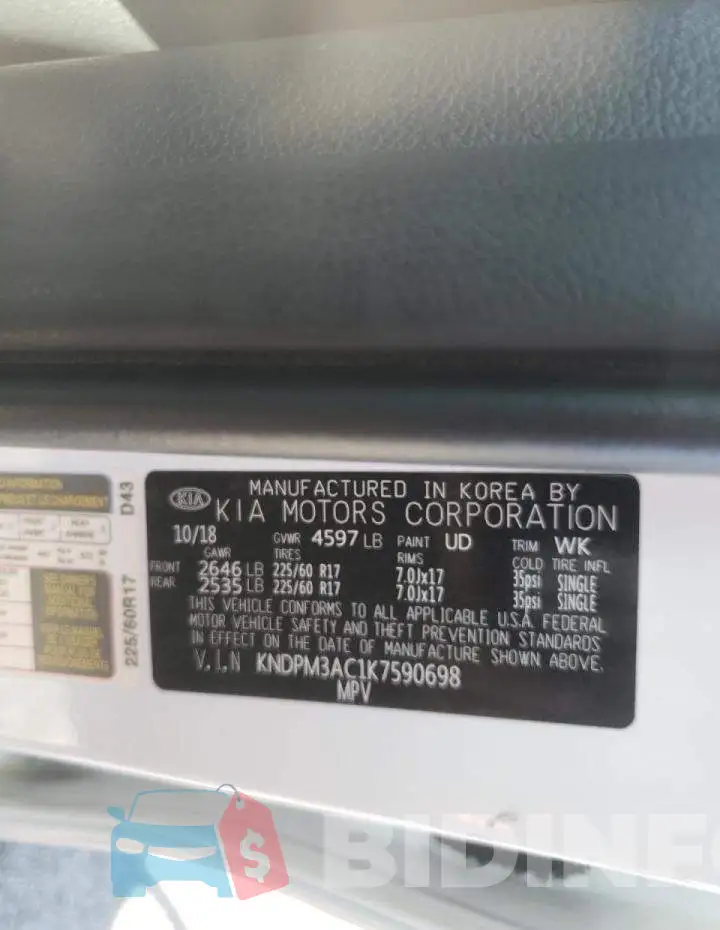 KNDPM3AC1K7590698 Photo# 10