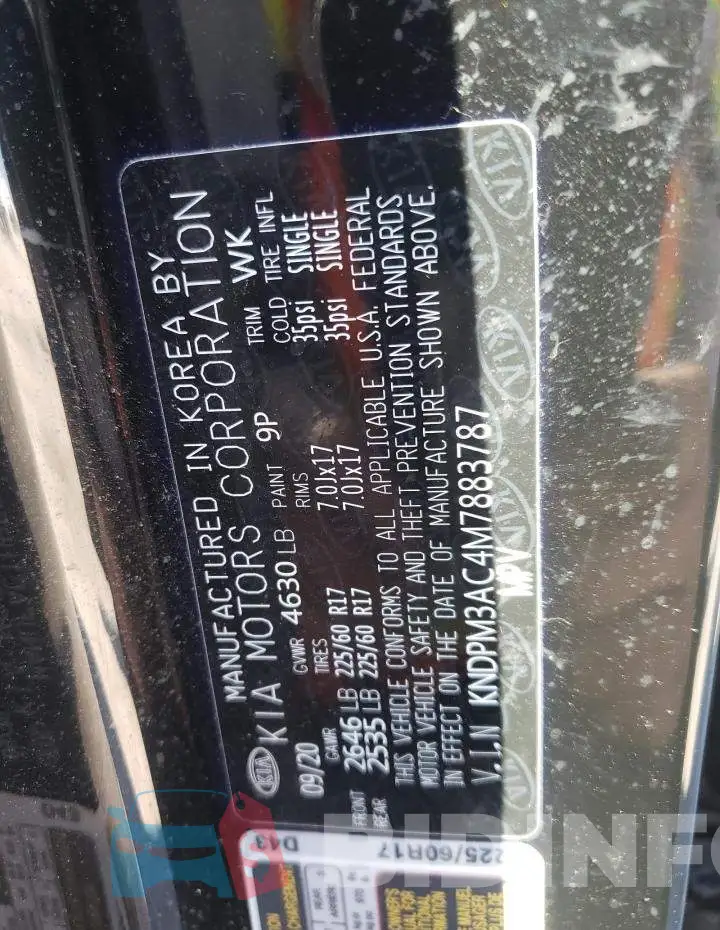 KNDPM3AC4M7883787 Photo# 10