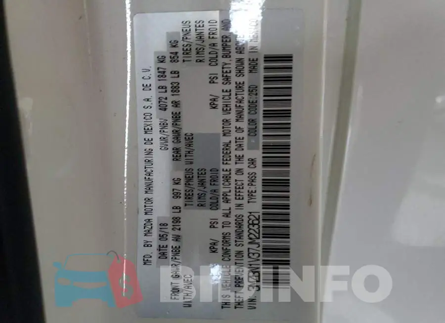3MZBN1V37JM223621 Photo# 10