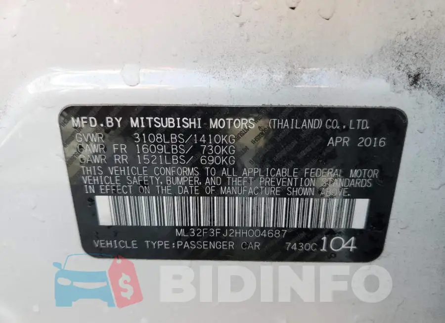 ML32F3FJ2HH004687 Photo# 10