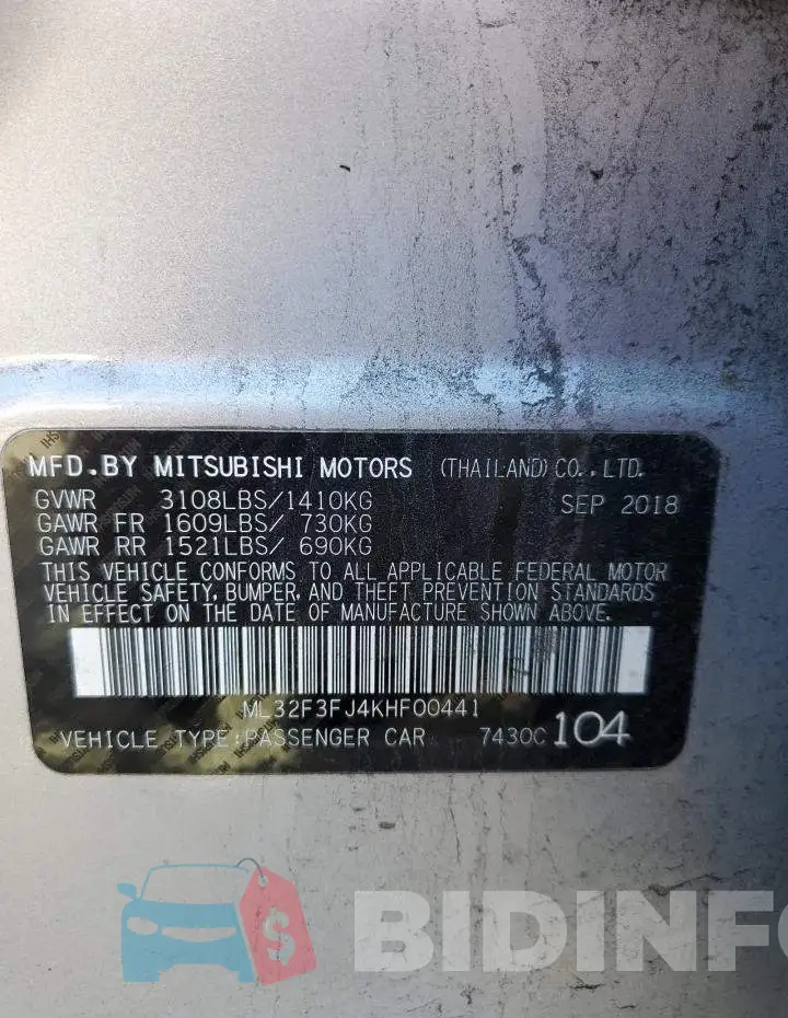 ML32F3FJ4KHF00441 Photo# 10