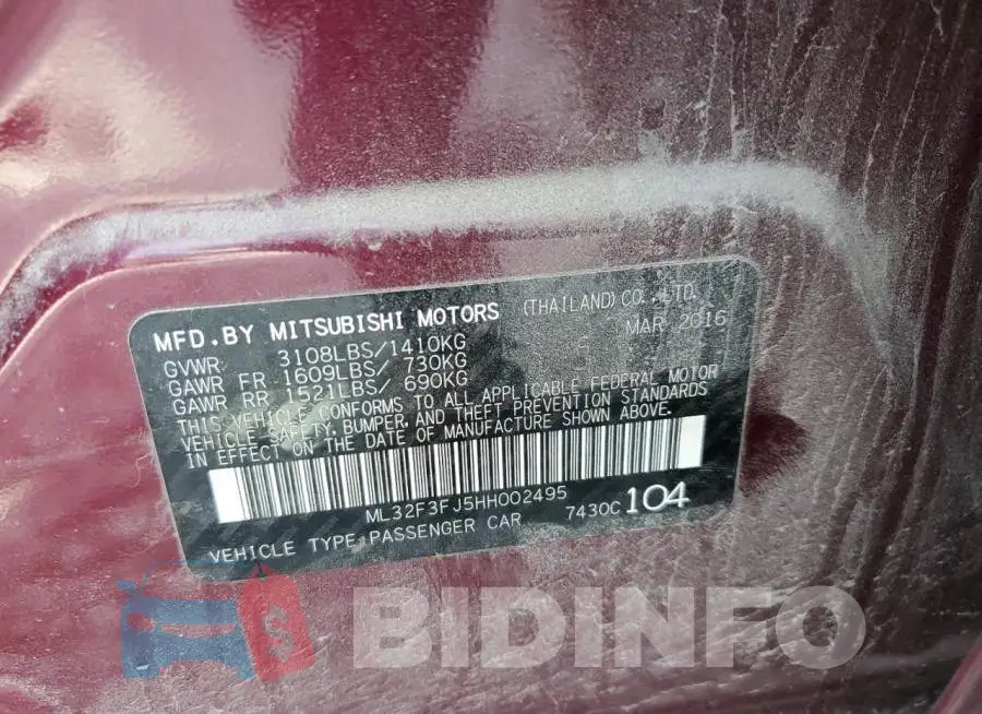 ML32F3FJ5HH002495 Photo# 10