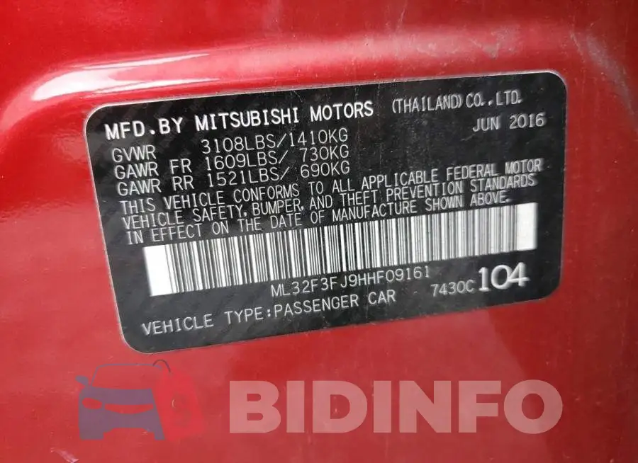 ML32F3FJ9HHF09161 Photo# 10