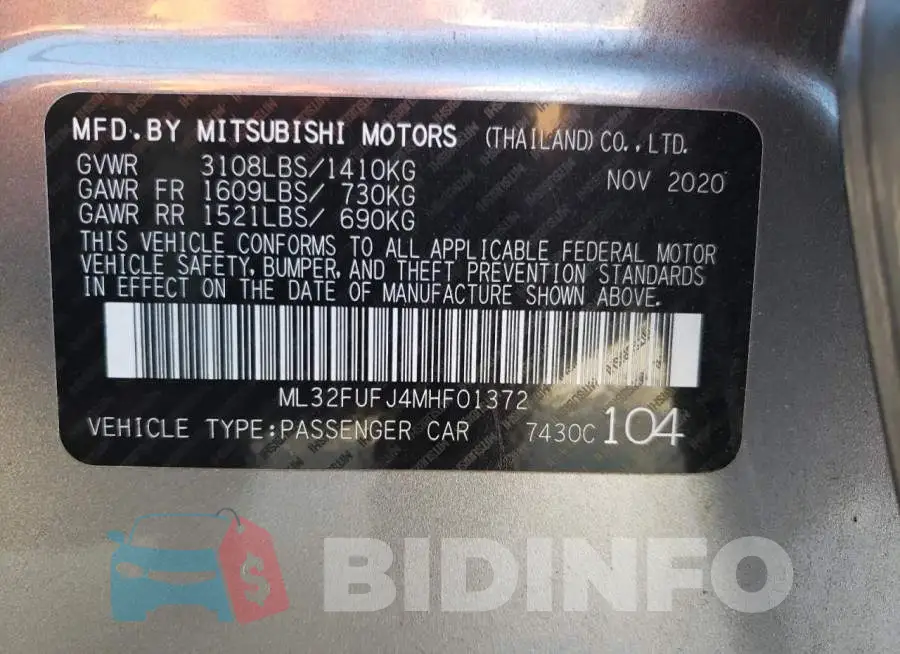 ML32FUFJ4MHF01372 Photo# 10