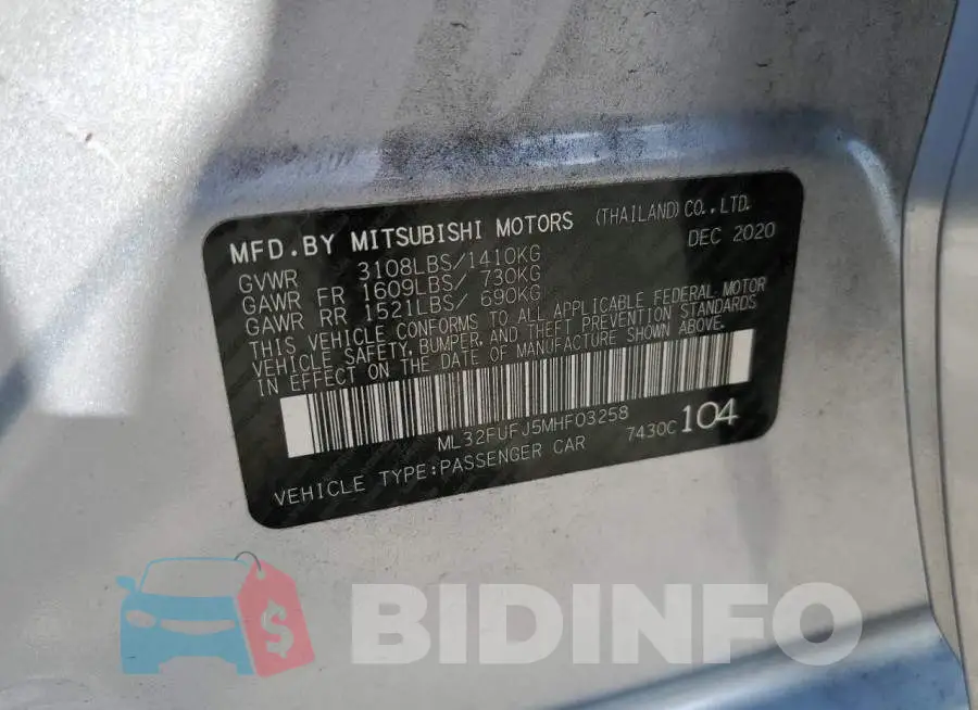 ML32FUFJ5MHF03258 Photo# 10