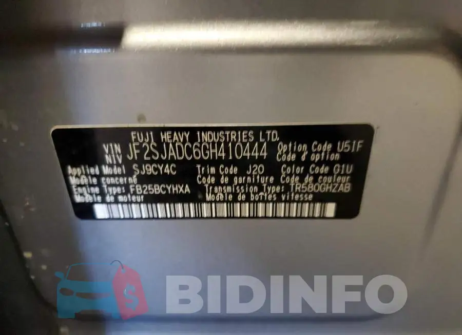 JF2SJADC6GH410444 Photo# 10