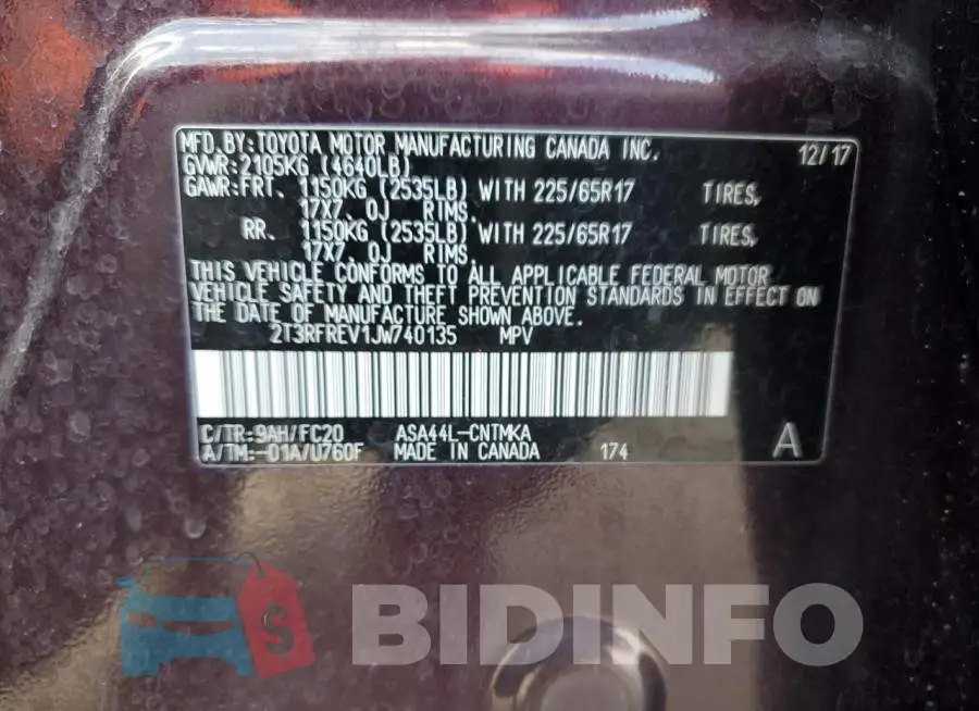 2T3RFREV1JW740135 Photo# 14