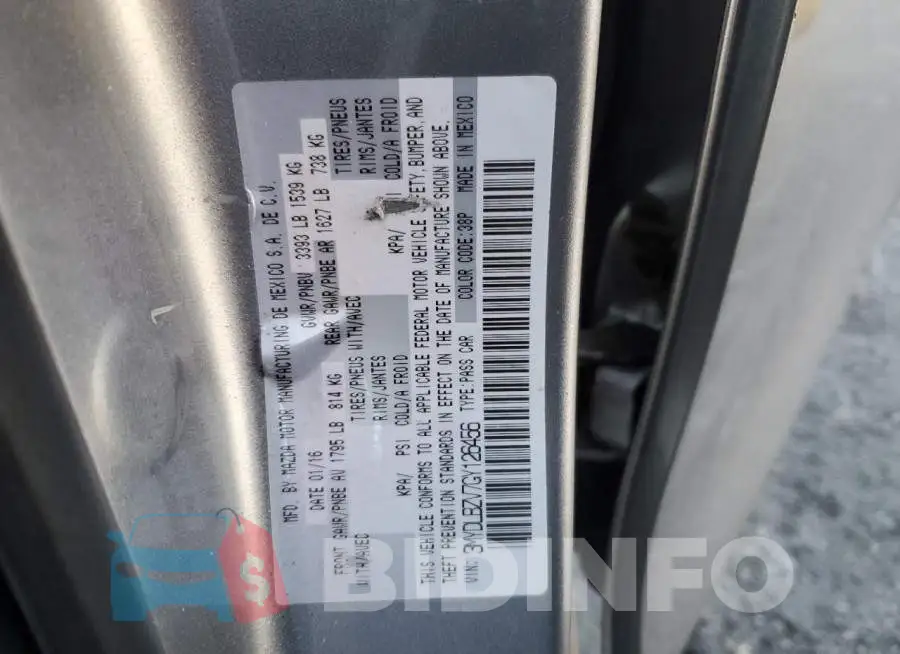 3MYDLBZV7GY126456 Photo# 12