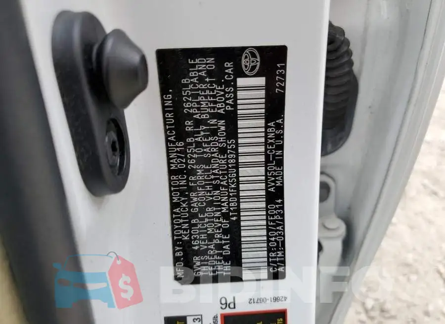 4T1BD1FK5GU189755 Photo# 10