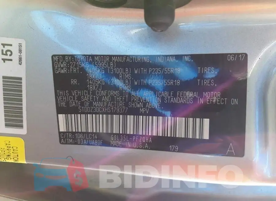 5TDDZ3DCXHS179377 Photo# 10