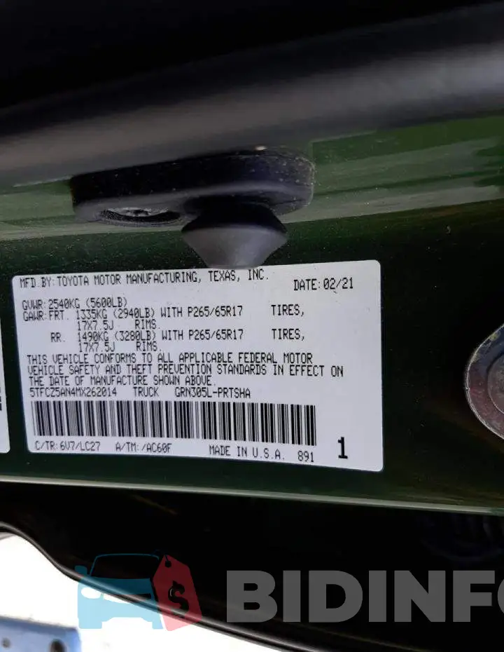 5TFCZ5AN4MX262014 Photo# 10