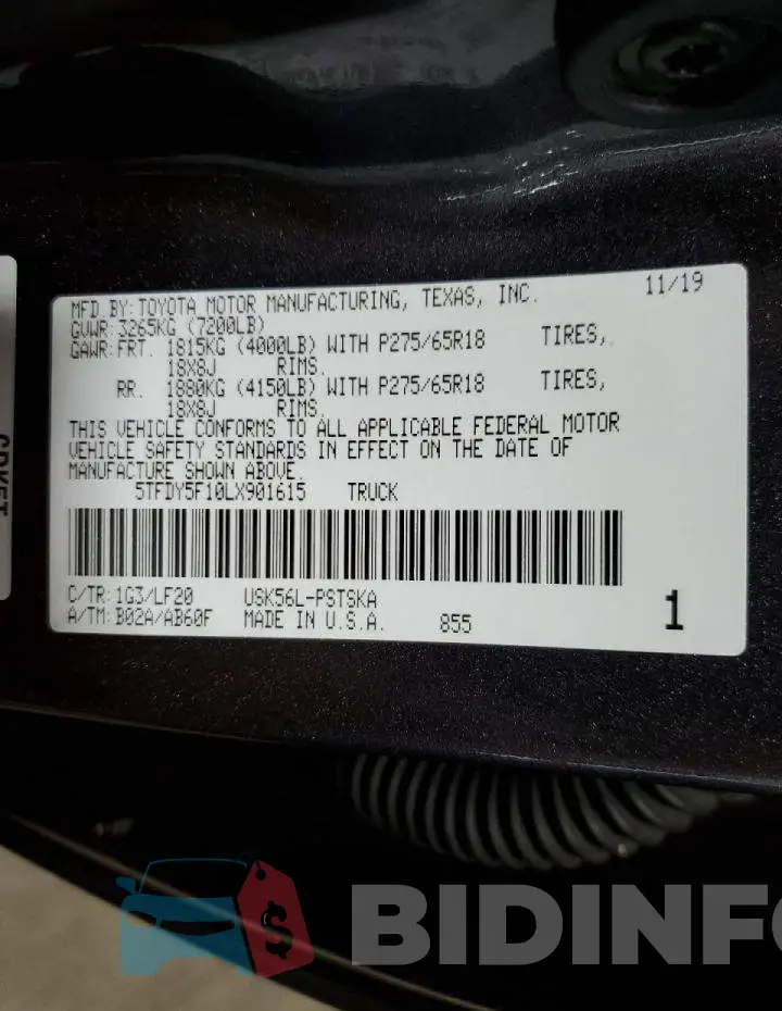 5TFDY5F10LX901615 Photo# 10