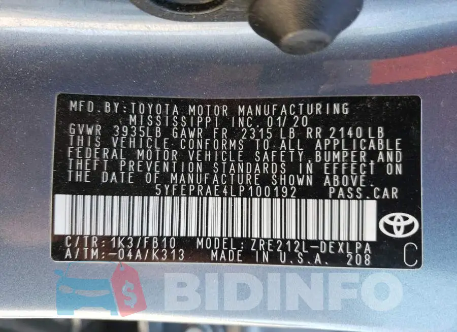 5YFEPRAE4LP100192 Photo# 10