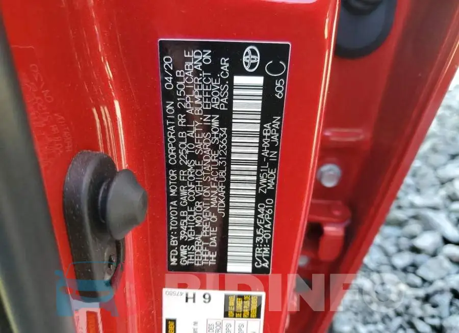 JTDKARFU8L3123634 Photo# 10