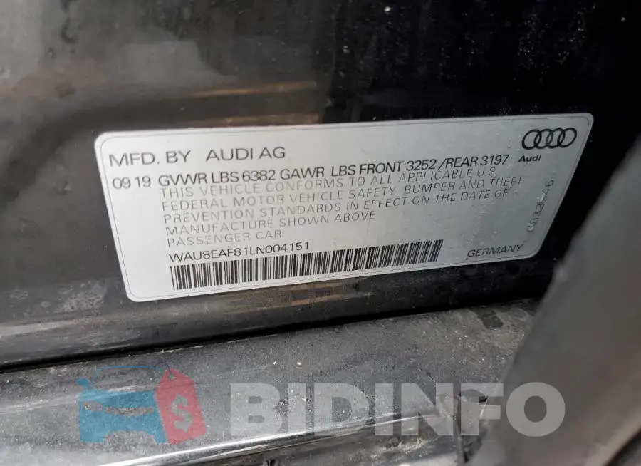 WAU8EAF81LN004151 Photo# 10