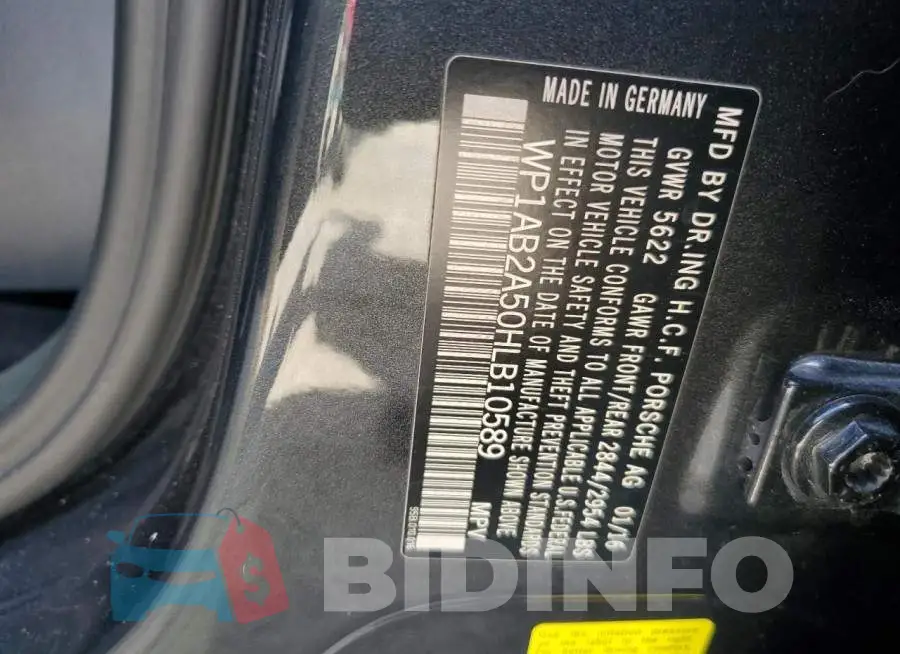 WP1AB2A50HLB10589 Photo# 10