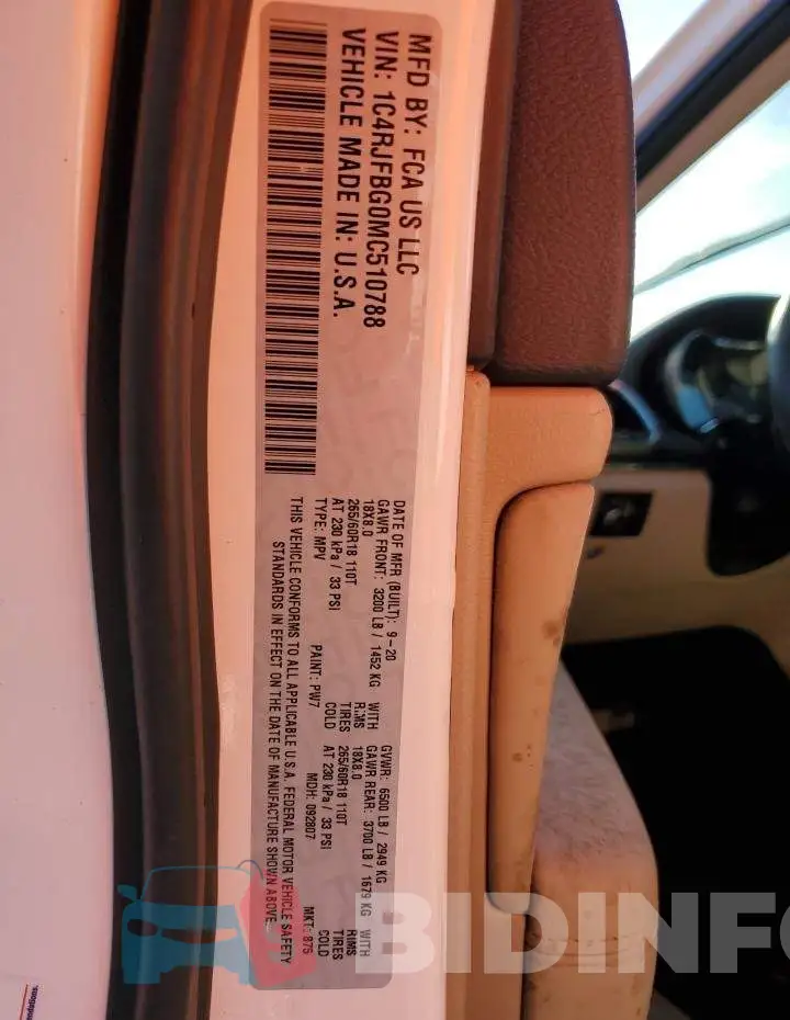 1C4RJFBG0MC510788 Photo# 10