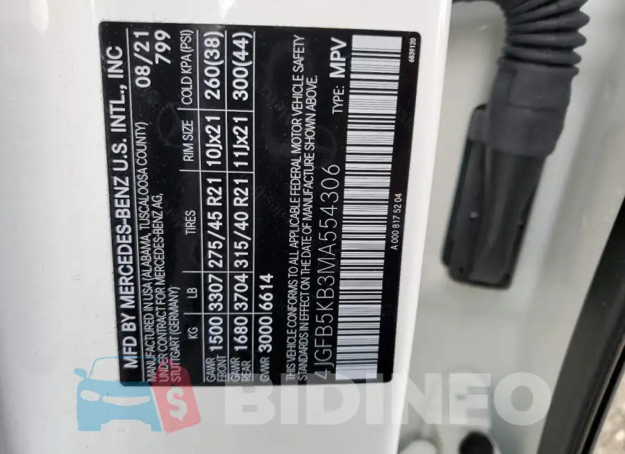 4JGFB5KB3MA554306 Photo# 13