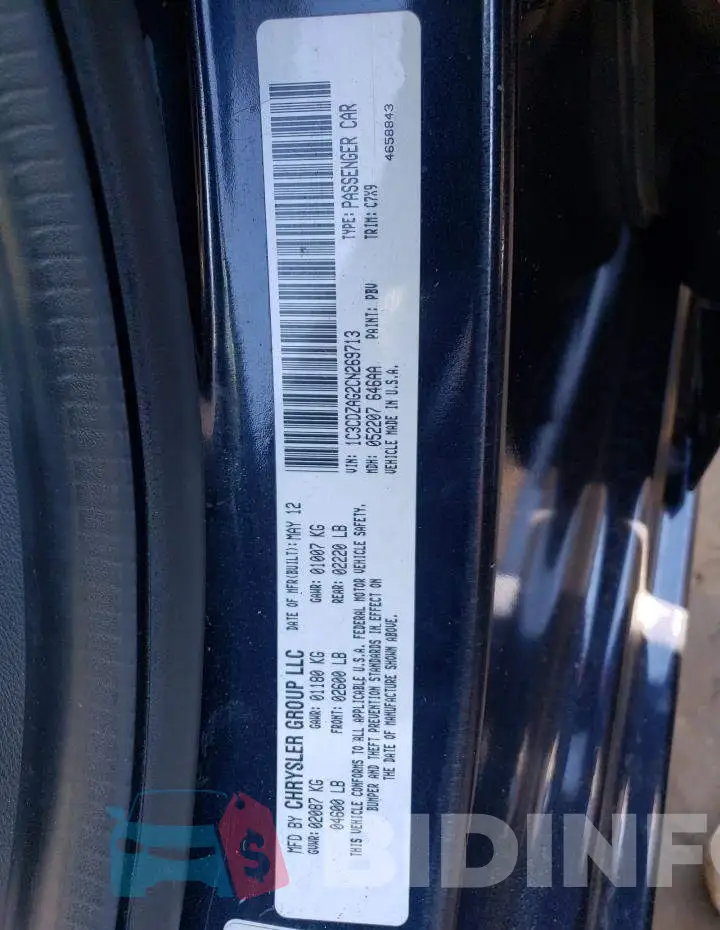 1C3CDZAG2CN269713 Photo# 12