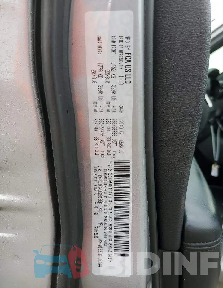 1C4RDJDG0JC291866 Photo# 10