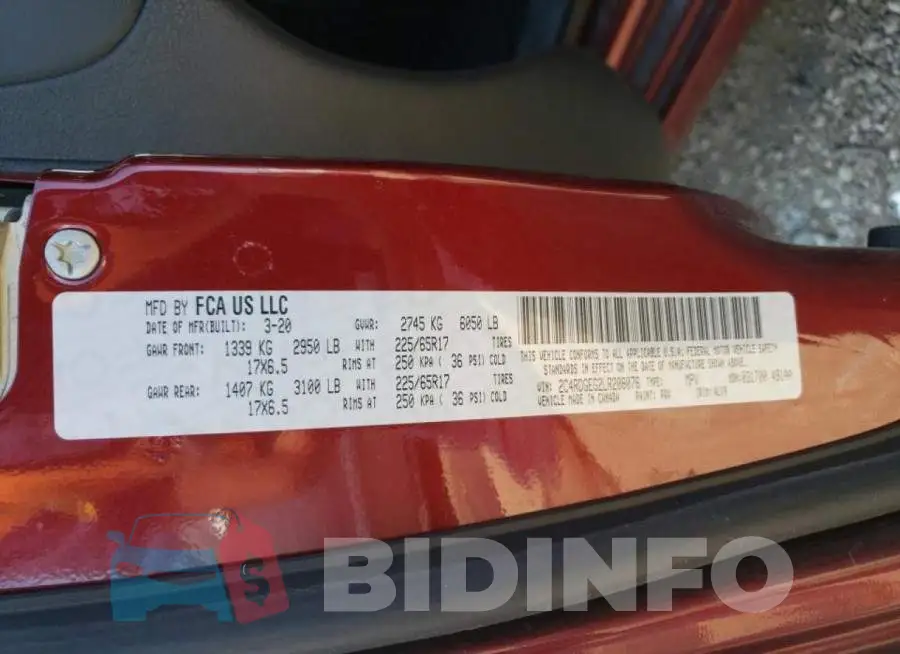 2C4RDGEG2LR208076 Photo# 10