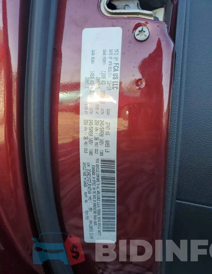 2C4RC1FG7LR147144 Photo# 10