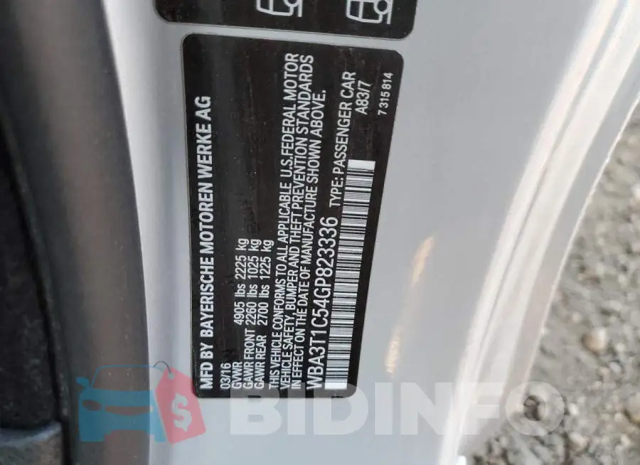 WBA3T1C54GP823336 Photo# 10