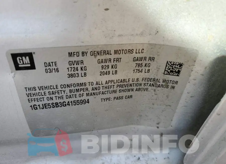 1G1JE5SB3G4155994 Photo# 10