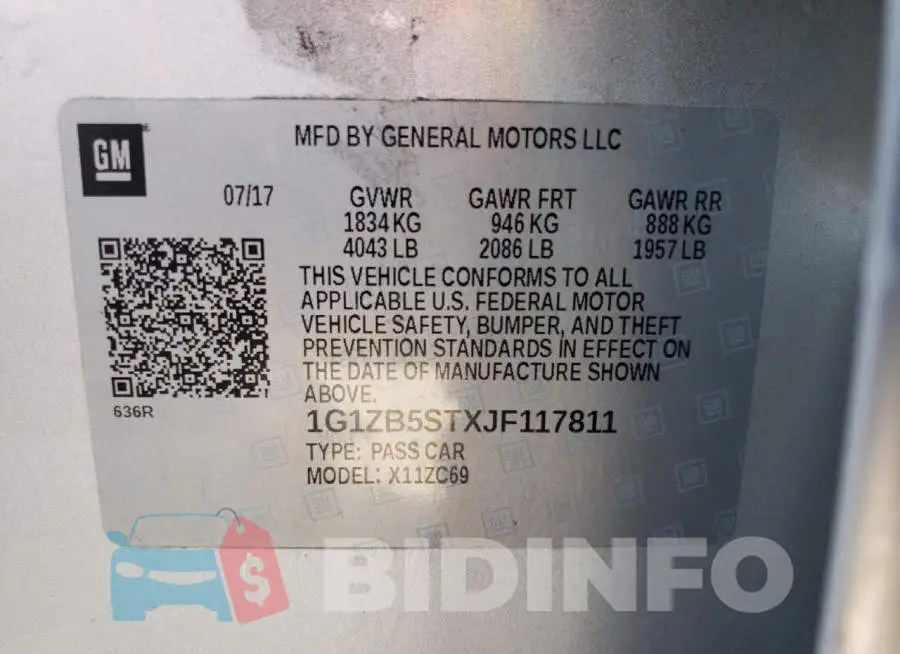 1G1ZB5STXJF117811 Photo# 10