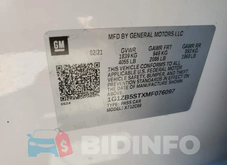 1G1ZB5STXMF076097 Photo# 10