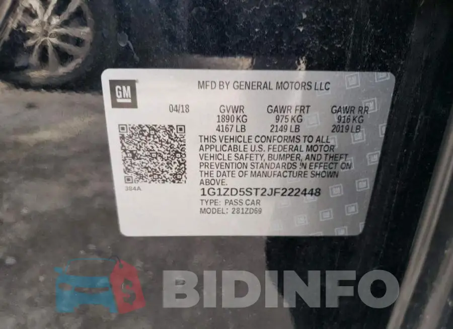 1G1ZD5ST2JF222448 Photo# 10