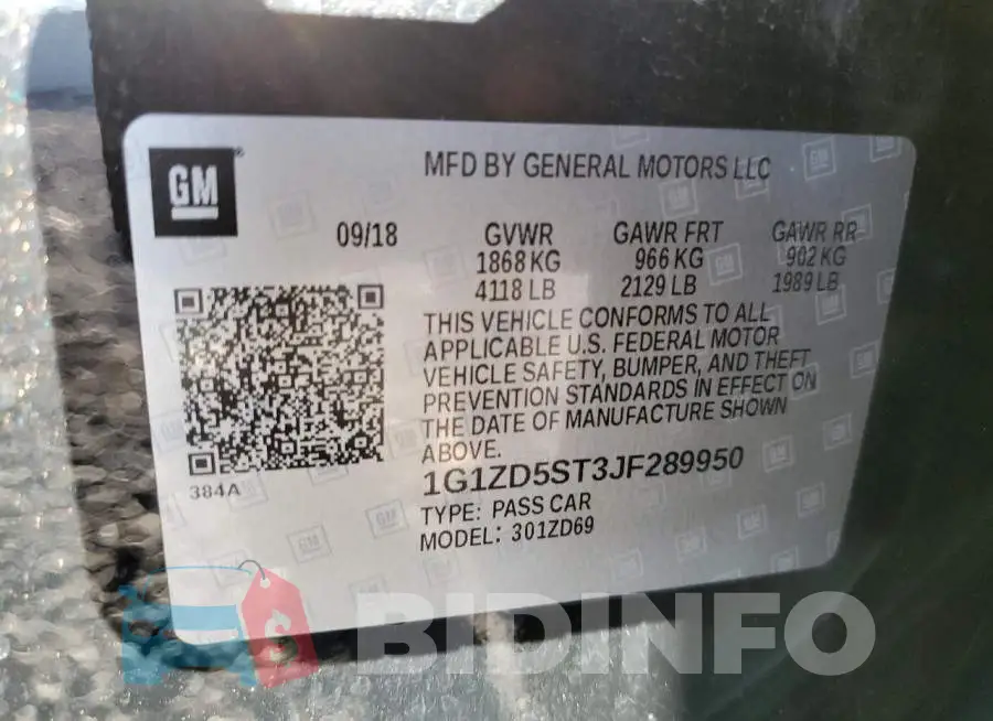 1G1ZD5ST3JF289950 Photo# 10