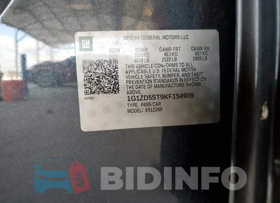 1G1ZD5ST9KF154909 Photo# 10
