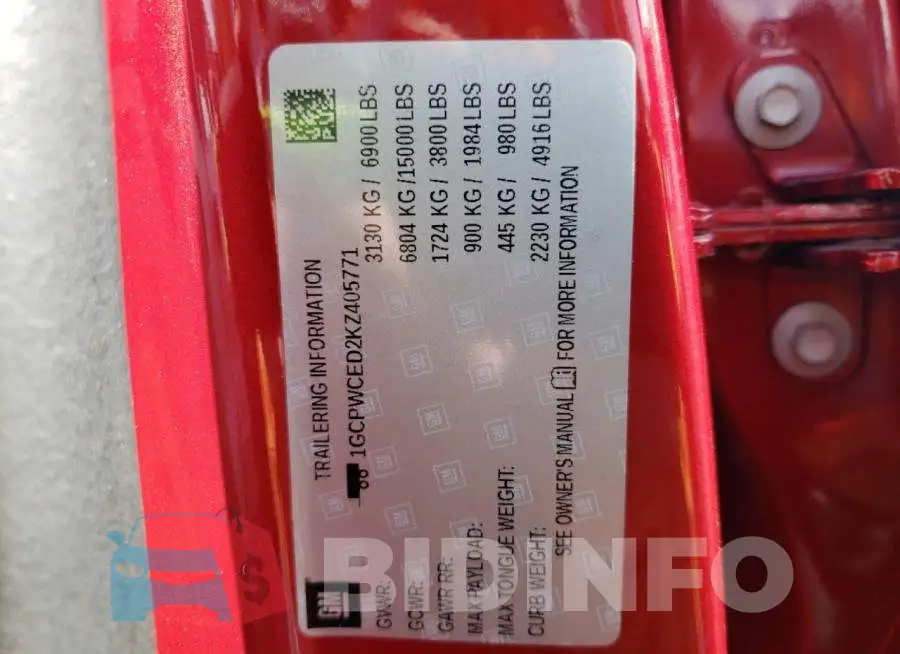 1GCPWCED2KZ405771 Photo# 10