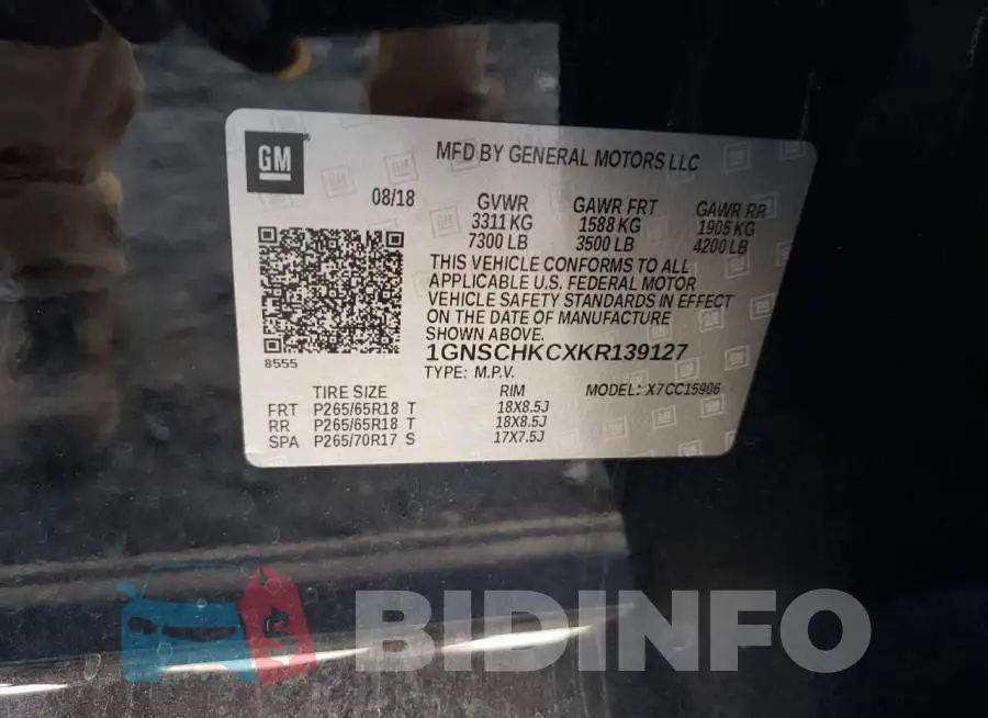 1GNSCHKCXKR139127 Photo# 10